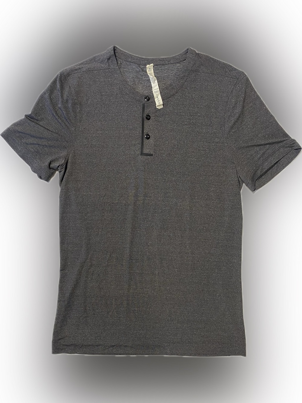 lululemon athletica Men's Dark Gray Performance Short-Sleeve Tee
